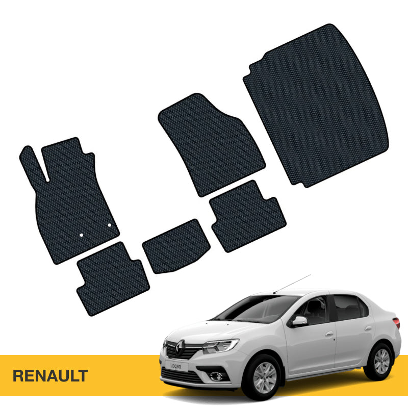 Pełny zestaw wytrzymałych wykładzin bagażnika z EVA dla Renault od Prime EVA.