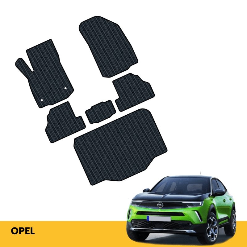 Dywany samochodowe EVA Prime dla Opel, gwarantujące czystość i wygodę podczas jazdy.