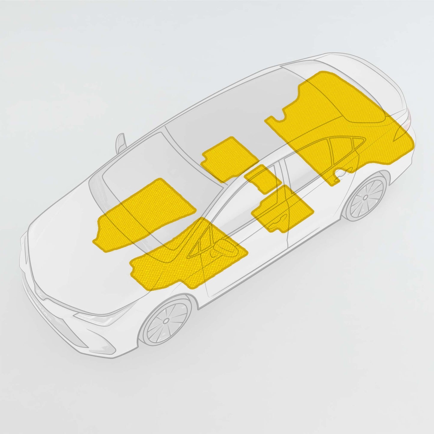 Dywaniki samochodowe do Chevrolet Orlando I generacja (2010 - 2015) Minivan Manualna - Przód i tył + Bagażnik