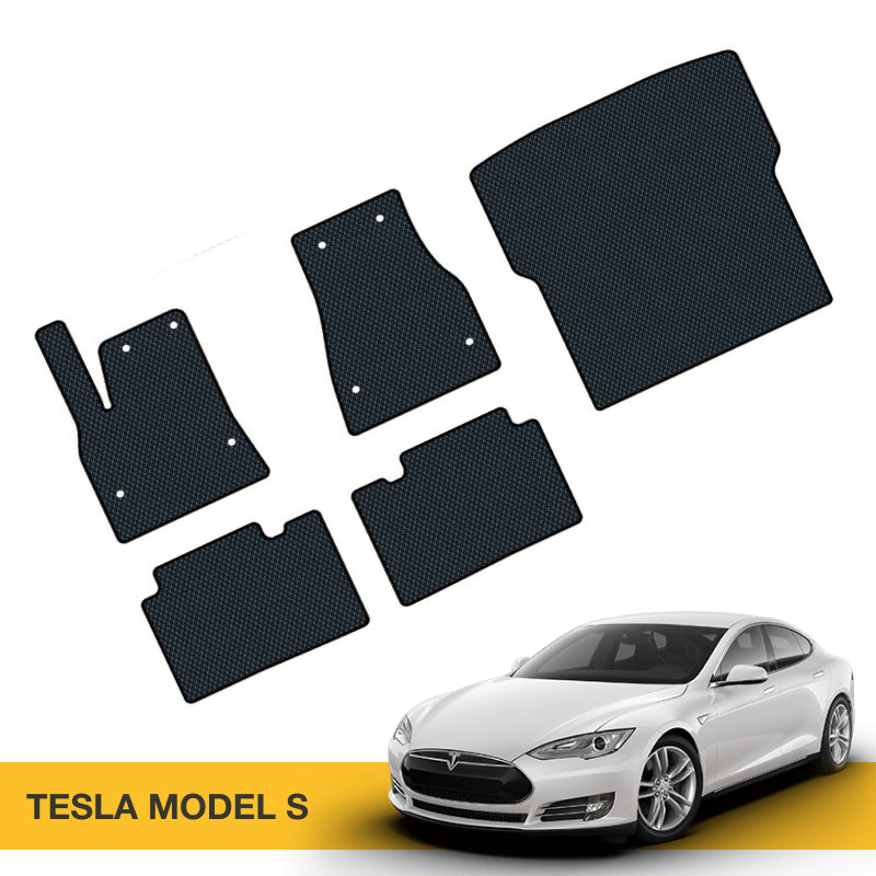 Kompletne wyściółki bagażnika do Tesla Model S z materiału EVA od Prime EVA.